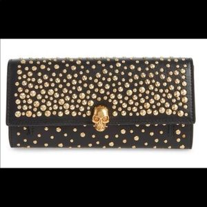 MINT Alexander McQueen wallet on a chain